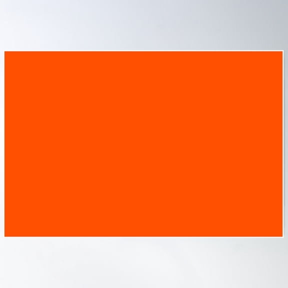 Real Orange Poster Wall Art, Modern Wall Decor For Living Room Bedroom, 8x12 UNFRAMED