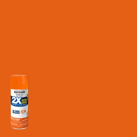 product image of Real Orange, Rust-Oleum American Accents 2X Ultra Cover Gloss Spray Paint- 12 oz
