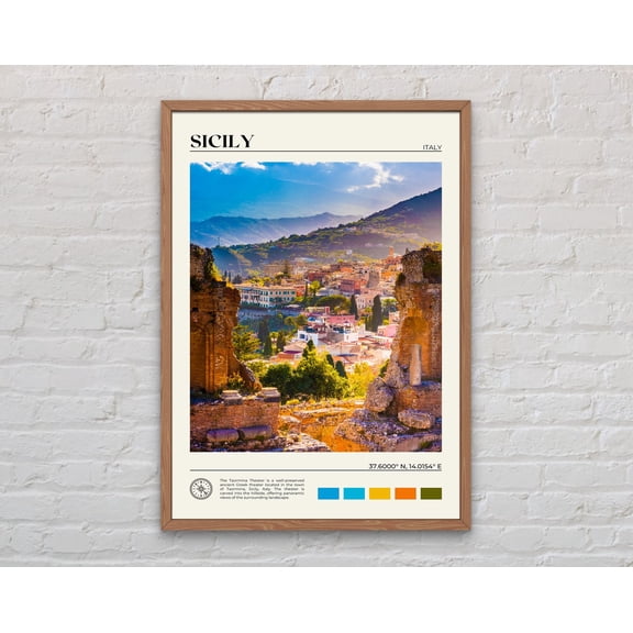 Real Photo, Sicily Print, Sicily Wall Art, Sicily Poster, Sicily Photo, Sicily Poster Print, Sicily Wall Decor, Sicily Beach, Italy, 12x18 UNFRAMED