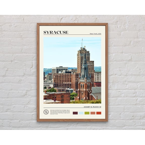 Real Photo, Syracuse Print, Syracuse Wall Art, Syracuse Poster, Syracuse Photo, Syracuse Poster Print, Syracuse Decor, New York Print, 16x24 UNFRAMED