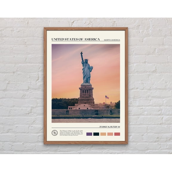 Real Photo, United States of America Print, United States Art, United States Poster, United States Photo, United States Poster Print, 24x36 UNFRAMED