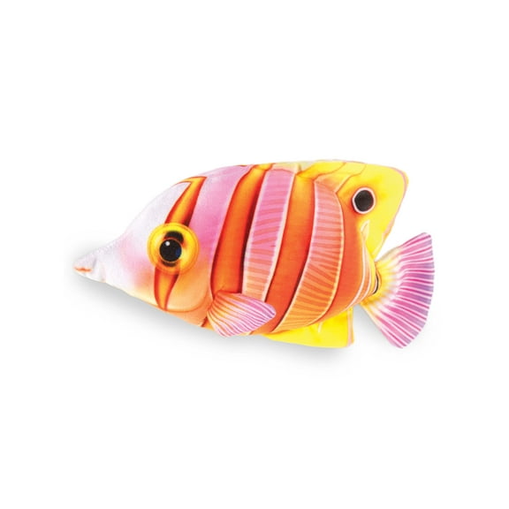 Real Planet 11.5" Rocket Butterfly Fish Realistic Stuffed Animal, Marine Sea Life Plush Toy & STEM Learning Gift for Birthday Boys & Girls