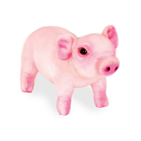 Real Planet 12.5" Pink Piglet Pig Cute Realistic Stuffed Animal, Cute Farm Animals Plush Toy & STEM Learning Gift for Birthday Boys & Girls