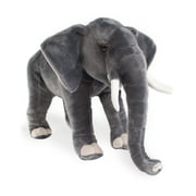 Real Planet 12" Gray African Elephant Realistic Stuffed Animal, Cute Zoo Elephants Plush Toy & STEM Learning Gift for Birthday Boys & Girls
