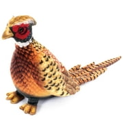 Real Planet 13" Brown Pheasant Hunting Sport Bird Realistic Stuffed Animal, Hunting Dog Toy Plush Toy & STEM Learning Gift for Birthday Boys & Girls
