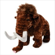 Real Planet 14" Brown Wooly Mammoth Realistic Stuffed Animal, Ice Age Dinosaur Plush Toy & STEM Learning Gift for Birthday Boys & Girls