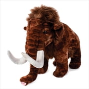 Real Planet 14 Brown Wooly Mammoth Realistic Stuffed Animal, Ice Age Dinosaur Plush Toy & STEM Learning Gift for Birthday Boys & Girls