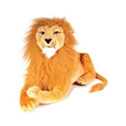 Real Planet 15.5" Gold Lion Big Cat Realistic Stuffed Animal, Cute Zoo Animals Plush Toy & STEM Learning Gift for Birthday Boys & Girls