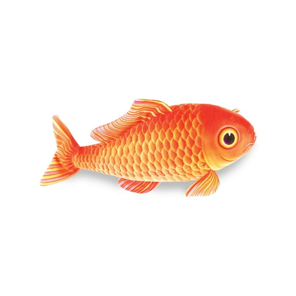 Real Planet 15" Orange Koi Fish Realistic Stuffed Animal, Marine Sea Life Plush Toy & STEM Learning Gift for Birthday Boys & Girls