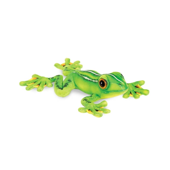 Real Planet 15" Webbed Tree Frog Realistic Stuffed Animal, Tropical Jungle Frog Plush Toy & STEM Learning Gift for Birthday Boys & Girls