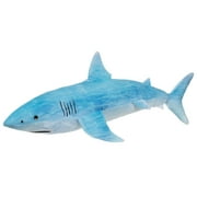 Real Planet 16" Aqua Great White Shark Realistic Stuffed Animal, Marine Sea Life Plush Toy & STEM Learning Gift for Birthday Boys & Girls