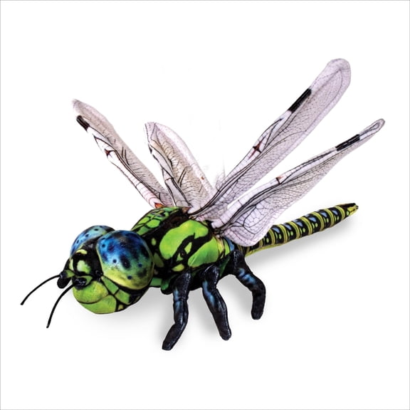 Real Planet Green Dragonfly Stuffed Animal Plush Toy Realistic Green 16in