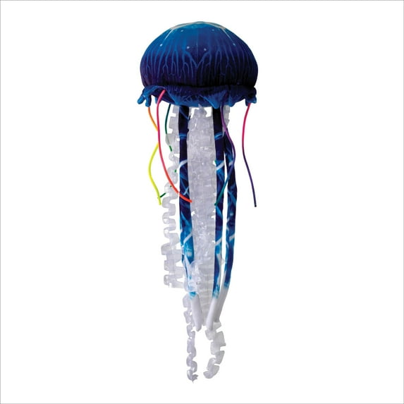 Real Planet 20" Blue Jellyfish Realistic Stuffed Animal, Marine Sea Life Plush Toy & STEM Learning Gift for Birthday Boys & Girls