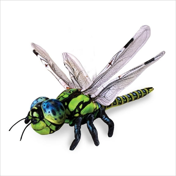Real Planet 22" Green Dragonfly Realistic Stuffed Animal, Bug Insect Creepy Plush Toy & STEM Learning Gift for Birthday Boys & Girls