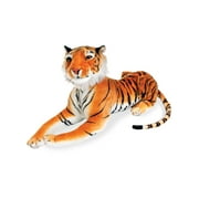 Real Planet 23.5" Orange Tiger Big Cat Realistic Stuffed Animal, Cute Zoo Animals Plush Toy & STEM Learning Gift for Birthday Boys & Girls