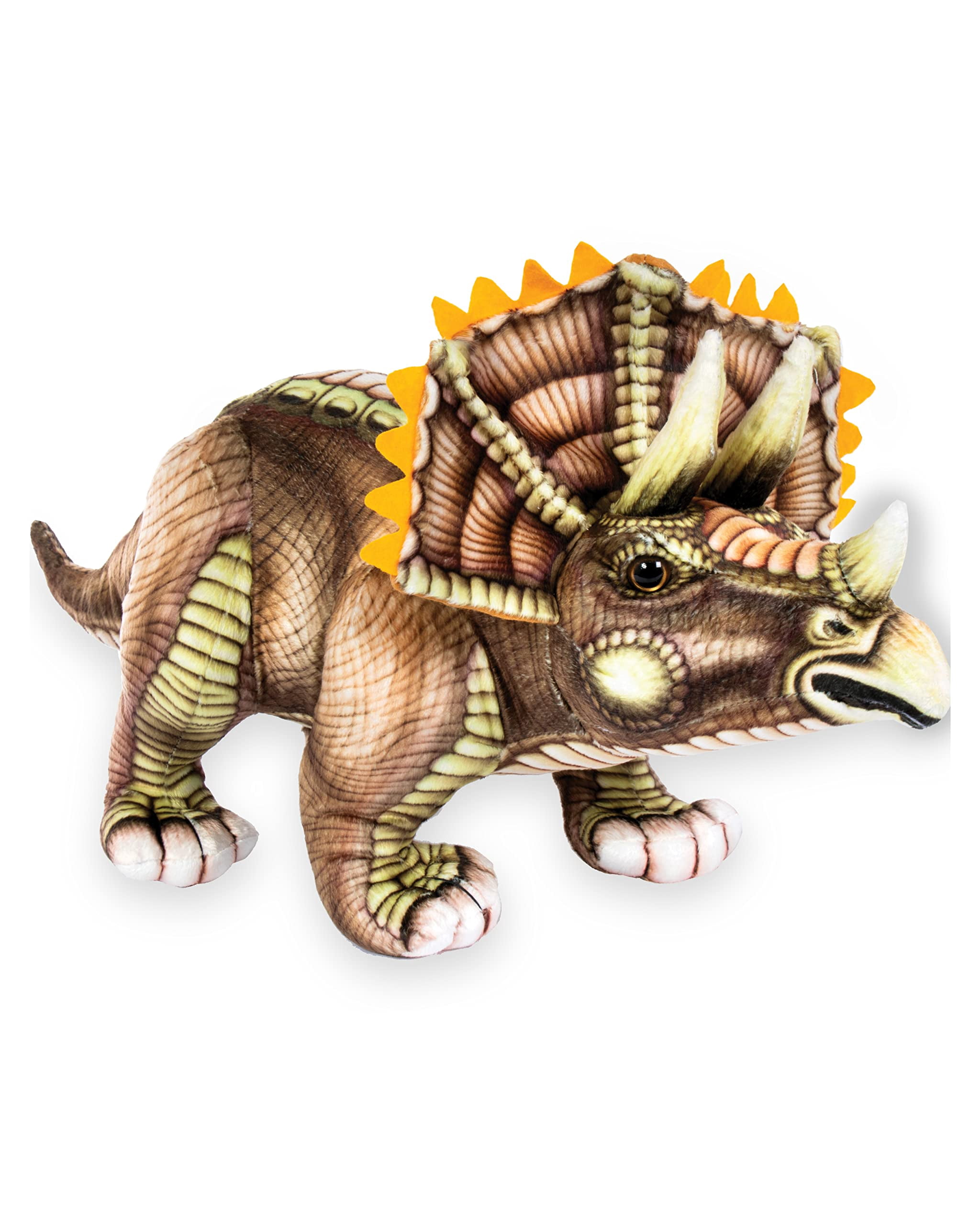 Brown Triceratops Dinosaur Stuffed Animal main image 1