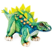 Real Planet 26" Green Stegosaurus Realistic Stuffed Animal, Lifelike Dinosaur Plush Toy & Gift