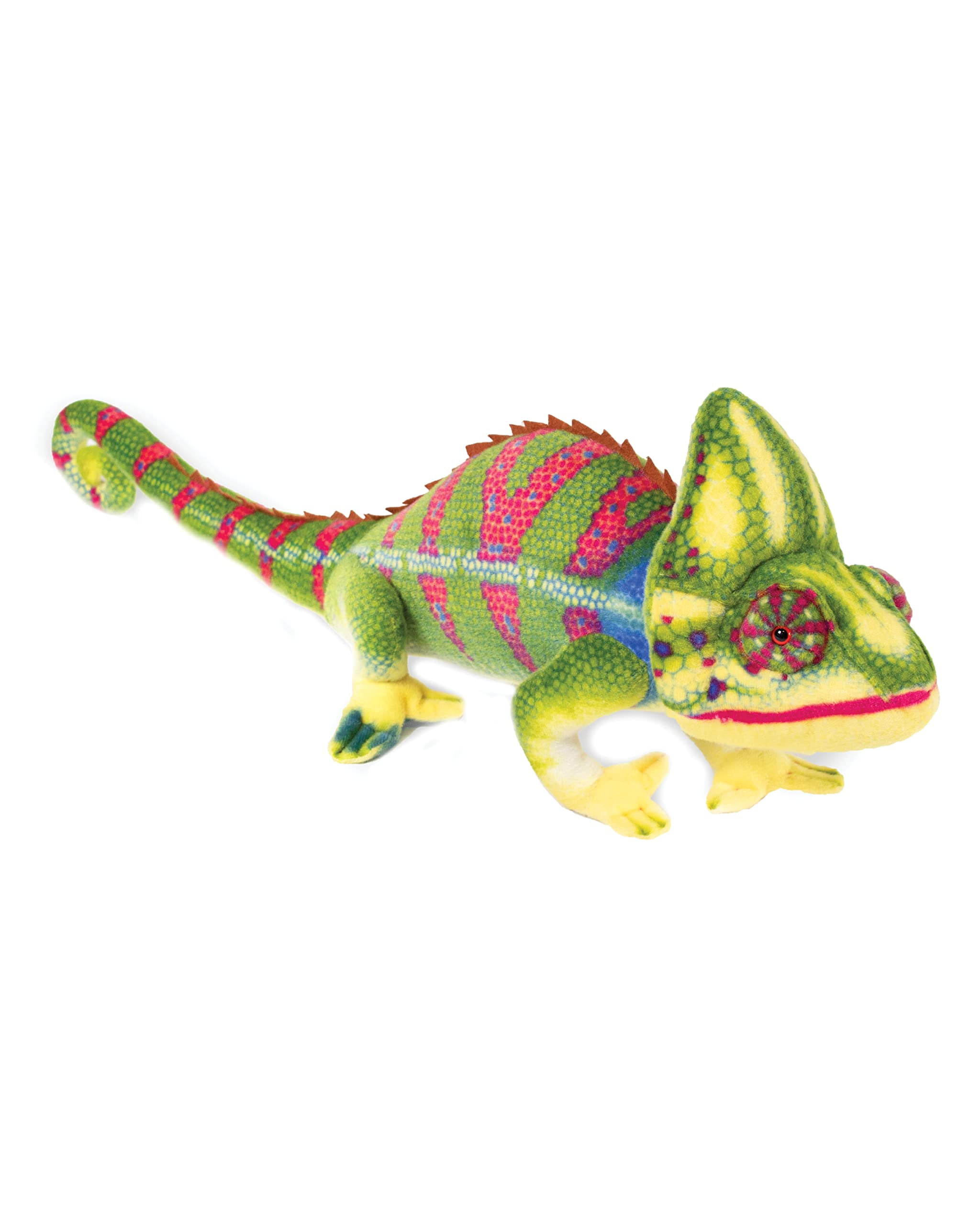 Real Planet 33.25" Green Yemen Chameleon Lizard Realistic Stuffed Animal, Reptile Lizard Plush Toy & STEM Learning Gift for Birthday Boys & Girls