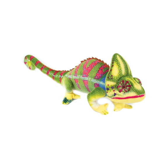 Real Planet 33.25" Green Yemen Chameleon Lizard Realistic Stuffed Animal, Reptile Lizard Plush Toy & STEM Learning Gift for Birthday Boys & Girls