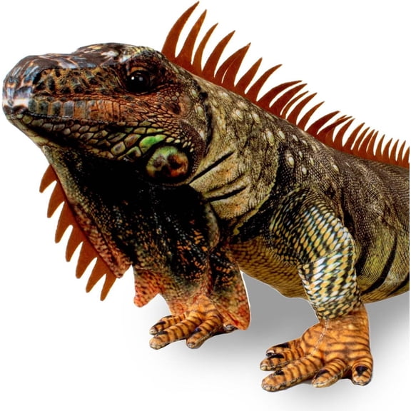 Real Planet 34 Iguana Plush Toy Brown