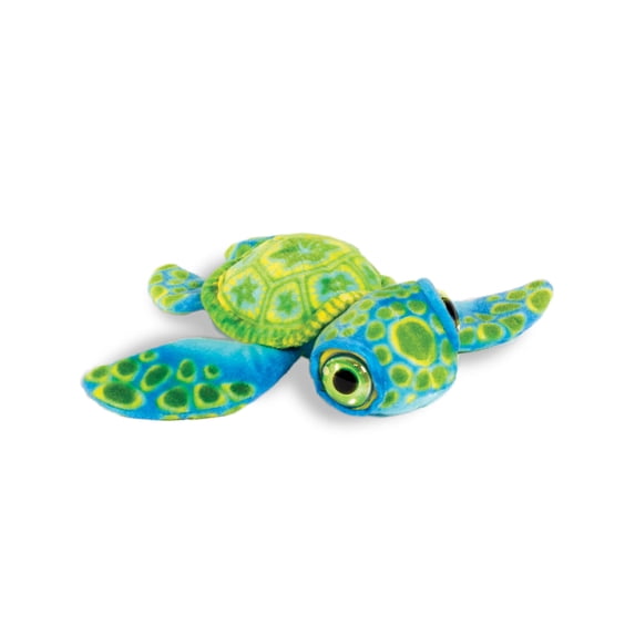 Real Planet 8.75" Blue Big Eyes Sea Turtle Realistic Stuffed Animal, Sea Turtle Ocean Plush Toy & STEM Learning Gift for Birthday Boys & Girls