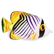 Real Planet 9.5" Auriga Butterfly Fish Realistic Stuffed Animal, Marine Sea Life Plush Toy & STEM Learning Gift for Birthday Boys & Girls