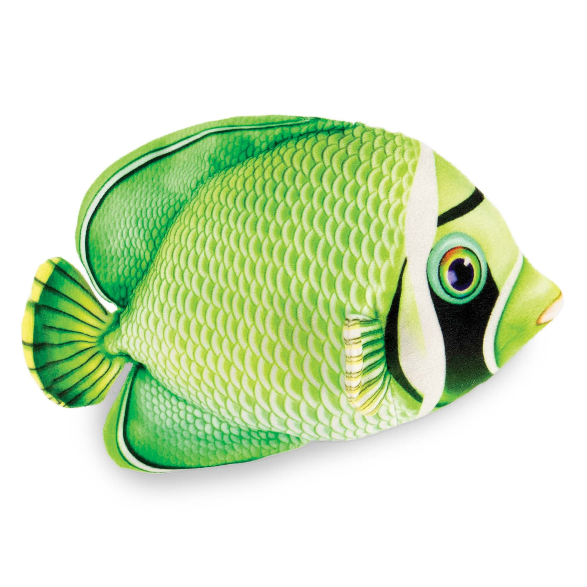 Real Planet 9.5" Green Butterfly Fish Tropical Fish Realistic Stuffed Animal, Birthday Plush Toy