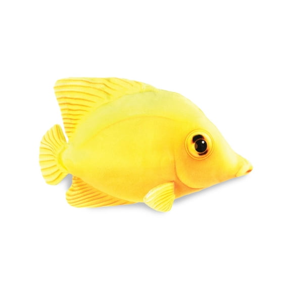 Real Planet 9.5" Yellow Tang Fish Realistic Stuffed Animal, Marine Sea Life Plush Toy & STEM Learning Gift for Birthday Boys & Girls
