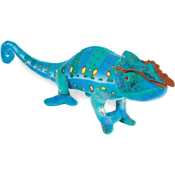 Real Planet African Chameleon 23 Plush Toy - Blue