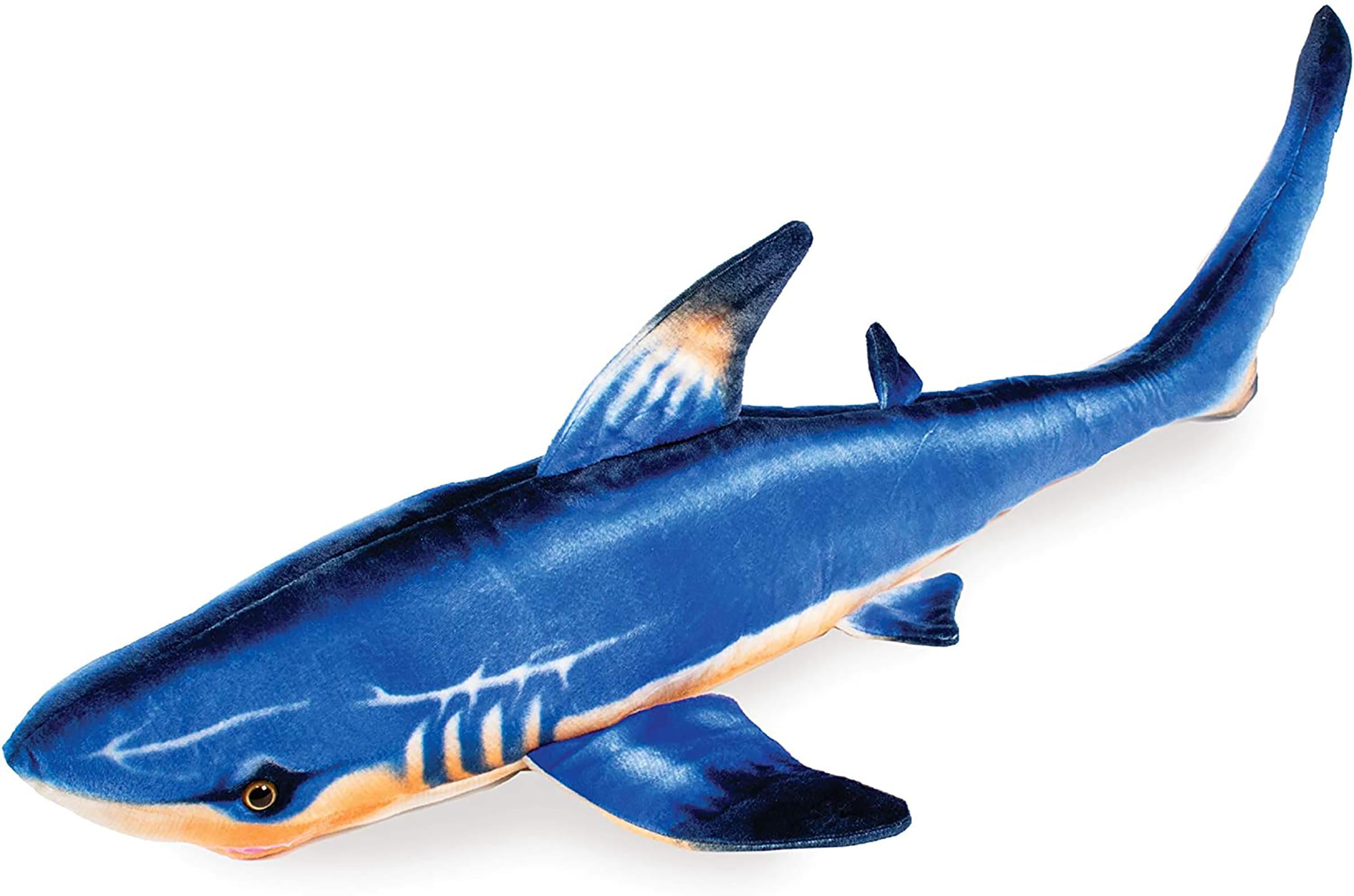 Real Planet Great White Shark Blue 51.5 Inch Realistic Soft Plush