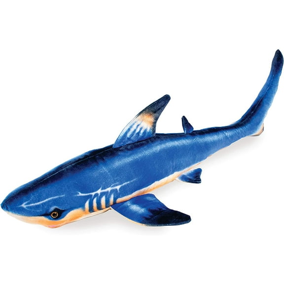 Real Planet Great White Shark Blue 51.5 Inch Realistic Soft Plush