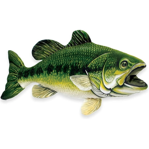 Real Planet Large Mouth Bass Green 21 Inch Realistic Soft Plush