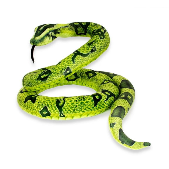 Real Planet Python Green 118 Inch Realistic Soft Plush