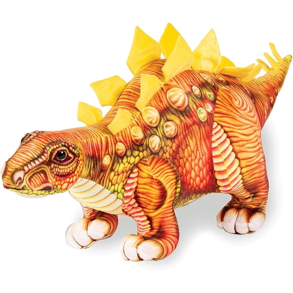 Real Planet Stegosaurus Brown 15 Inch Realistic Soft Plush