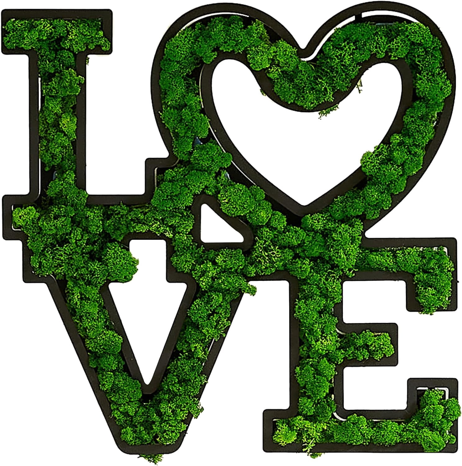 HOME Letter Art Moss Wall Decor
