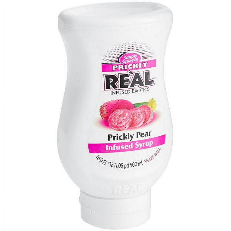 Real Prickly Pear Puree Infused Syrup, 16.9 fl oz, Floral Beverage
