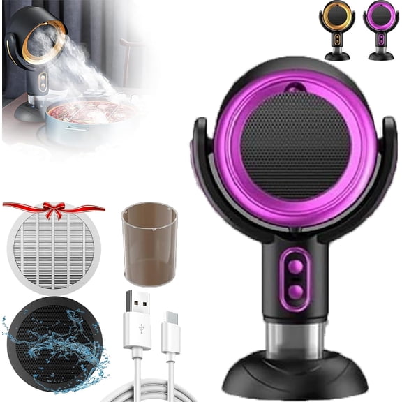 Real Puff Hide Purifier Fan, Purifier for Smoke, Portable Smokeaway Fans, Removable and Washable Filter, Smoke Fan for Smoking Indoors,For Indoor BBQ,Hot Pot, Extractor Hood