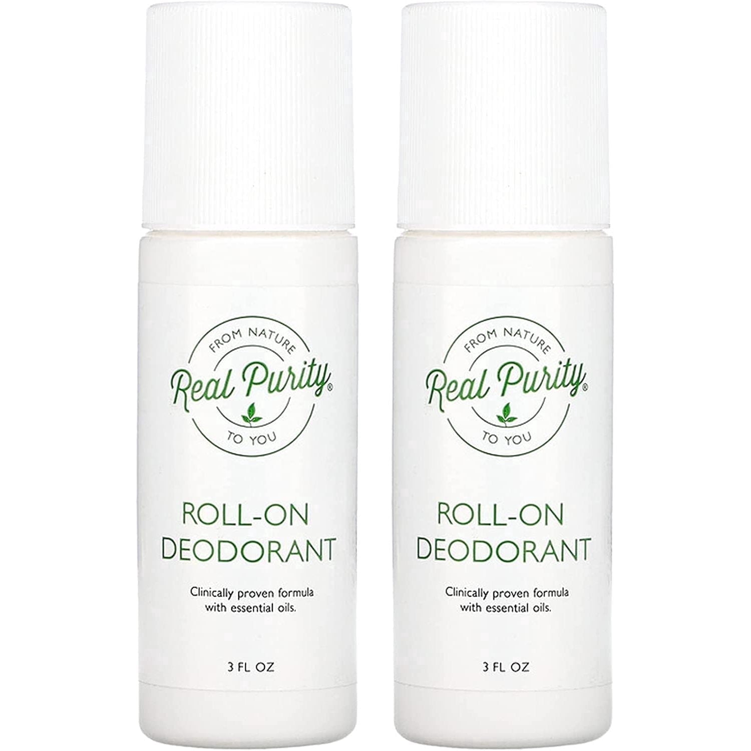 Real Purity, (2 Pack) Roll-On Deodorant