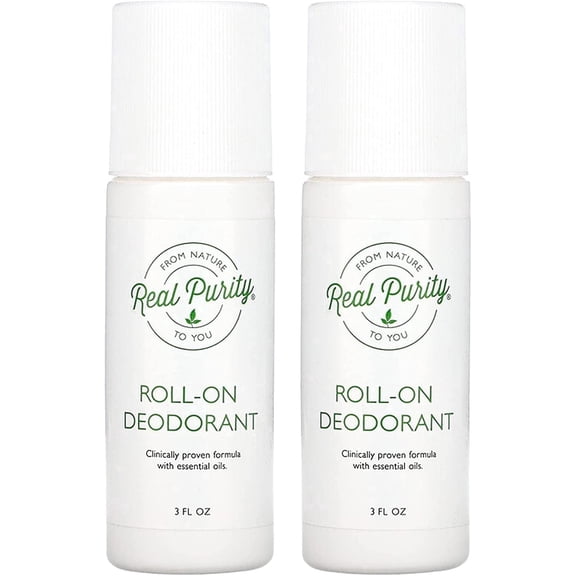 Real Purity, (2 Pack) Roll-On Deodorant