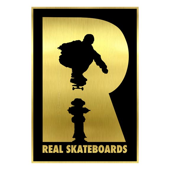 Real R Logo Foil Small Decal