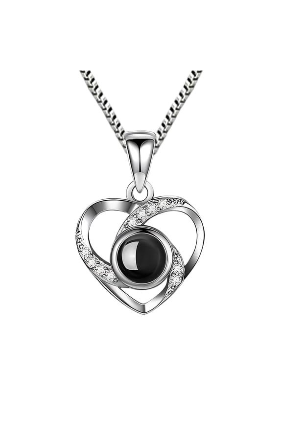 Real Red Rose Preserved Flowers with Heart Sterling Silver Necklace,Valentines Day Mothers Day Wedding Anniversary Christmas Birthday Gifts for Women Wife Mom Girlfriend Her Ideas A101