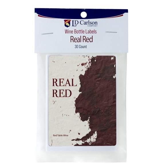 Real Red Wine Labels