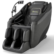 Real Relax Electric Massage Chair, Zero Gravity Full Body Massage Recliner Chair with 10 Fixed Rollers, Touch Screen Controller, Black