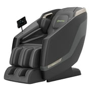 Real Relax Full Body Massage Chair, S Track Zero Gravity Shiatsu Massage Recliner Chair, Black