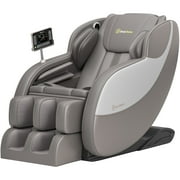 Real Relax Zero Gravity Full Body Massage Chair Recliner with Heating and Foot Massage, Brown