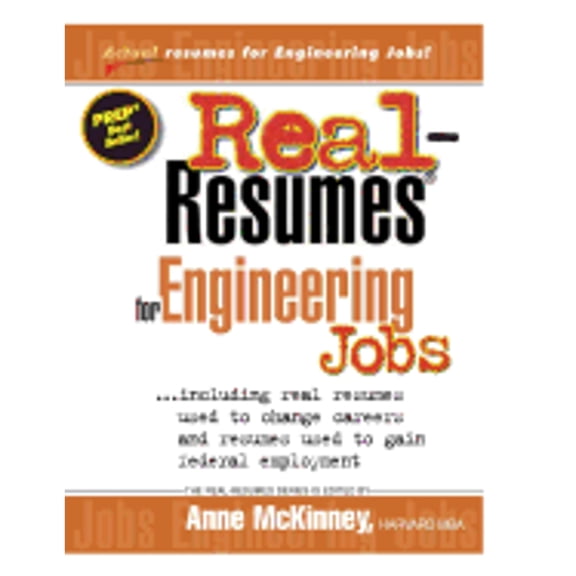 Real-Resumes for Engineering Jobs (Paperback) by Anne McKinney