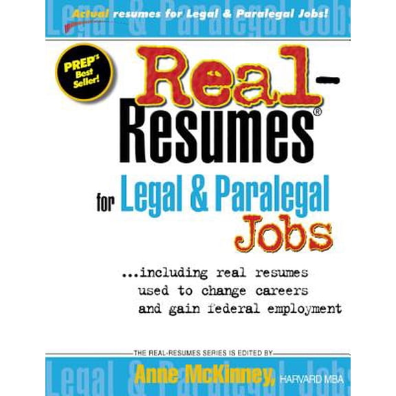 Real-Resumes for Legal & Paralegal Jobs