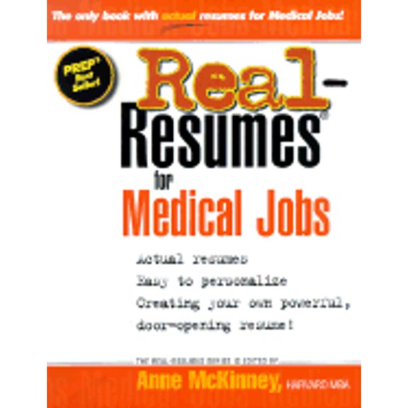 Pre-Owned Real-Resumes for Medical Jobs 9781885288141 Used