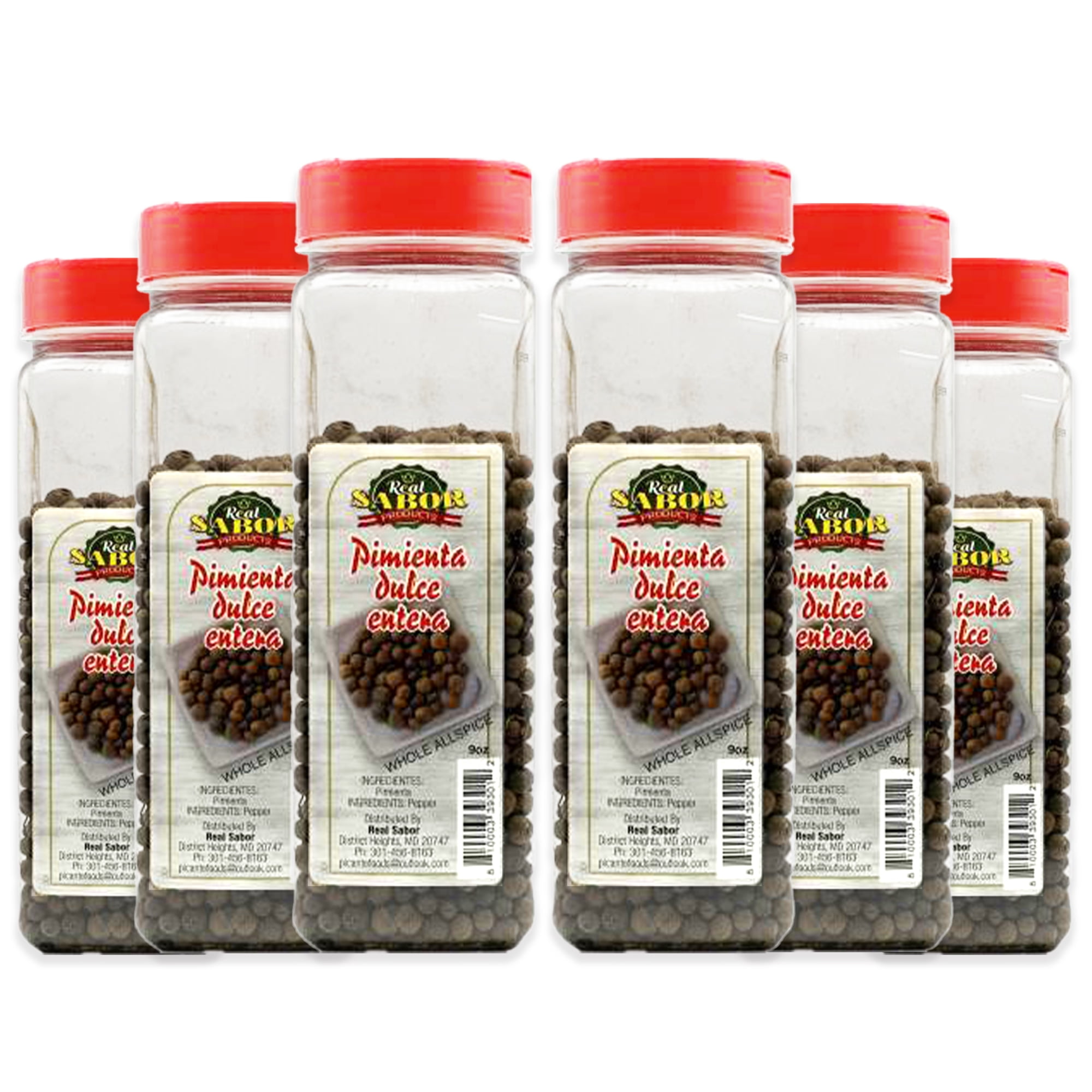 Real Sabor Allspice Spices Pimienta Dulce Entera 9 oz 6 Pack