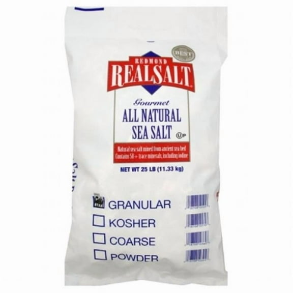 Real Salt Fine Salt - 25 Lb.
